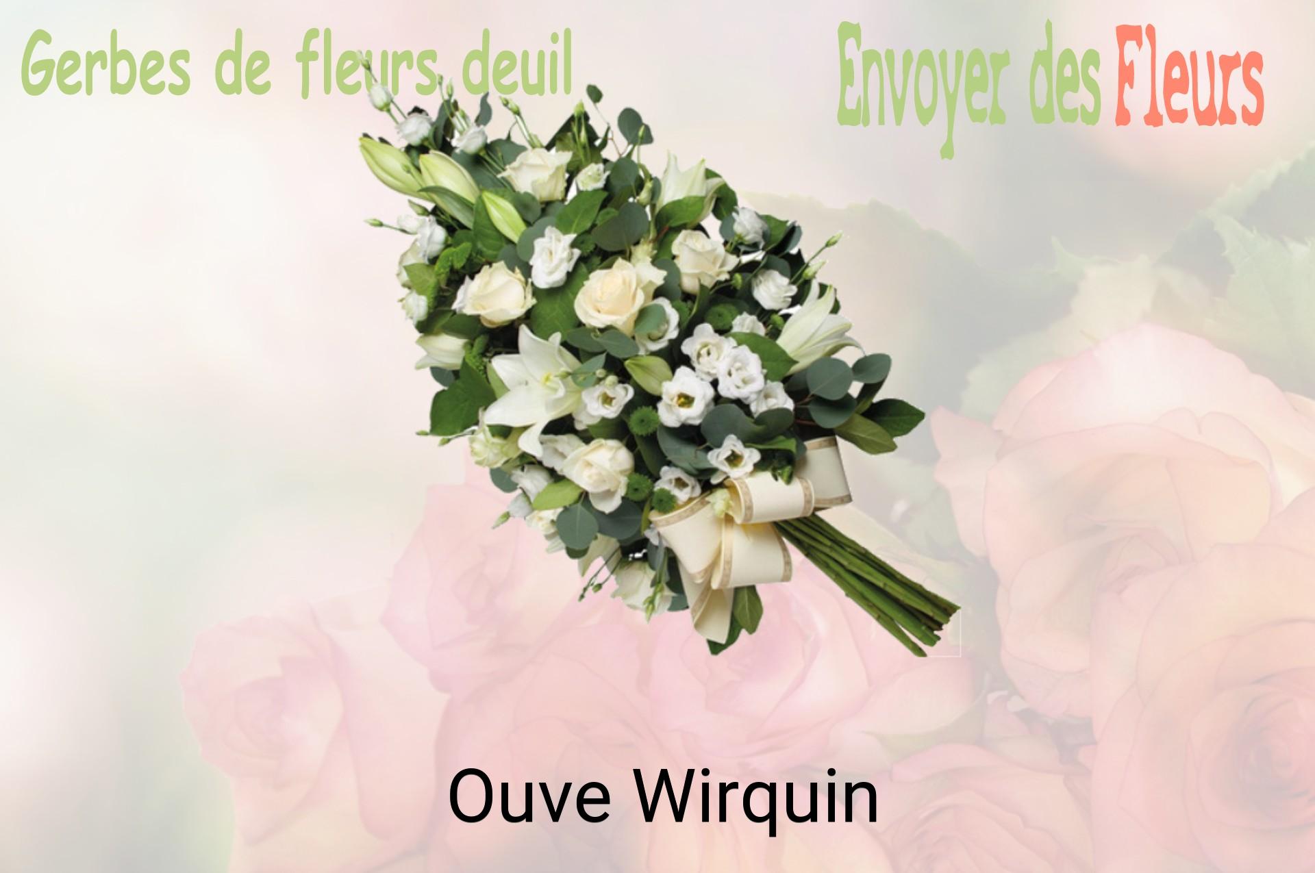 Gerbe de fleurs de deuil livrée à Ouve-Wirquin